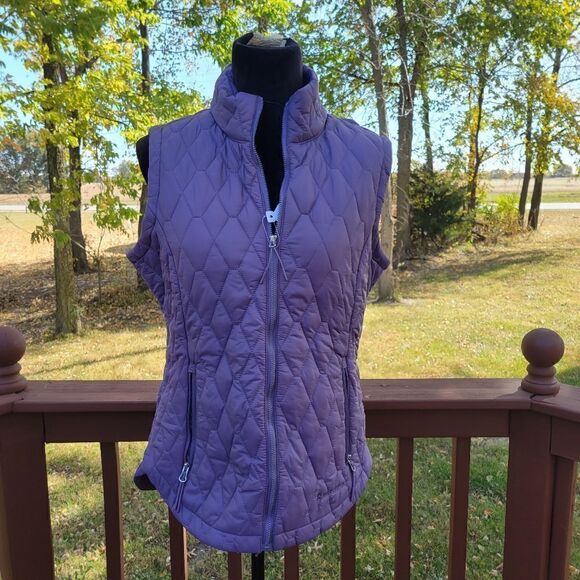Free Country Lavender Quilted Puffer Vest Women’s Sz Med NWT - Picture 3 of 15